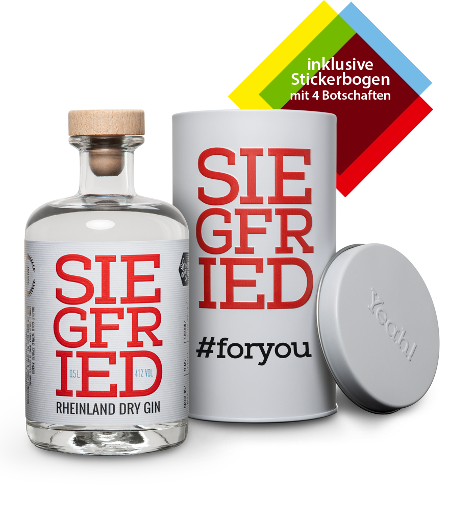 Siegfried Rheinland Dry Gin 0,5L + Metalldose - Siegfried